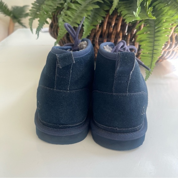 UGG Classic Boot Blue Suede Wool 3236 Ankle Chukka Mens Sz 10 Lace Up rubber main image 4